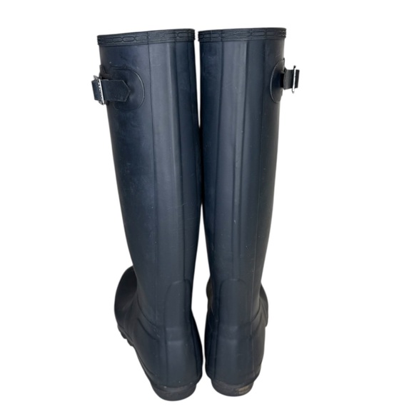 Women's Original Tall Rain Boots Navy Blue Rubber Waterproof Wellies size 7M/8F - Picture 5 of 15